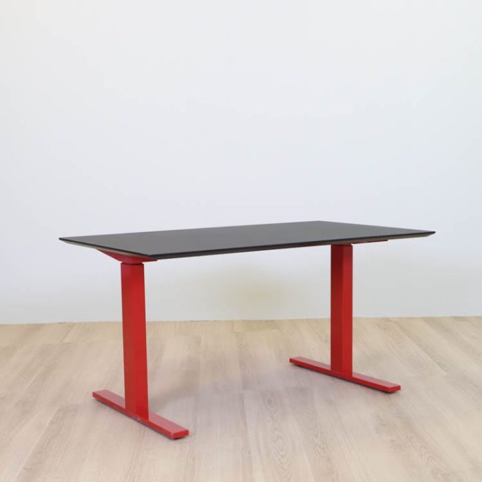 Svart Höj- Och Sänkbart Skrivbord | RAFZ Sort højdejusterbart skrivebord