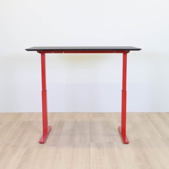 Sort højdejusterbart skrivebord