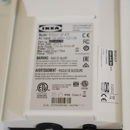 Elektrisk højdejusterbart skrivebord Rodulf